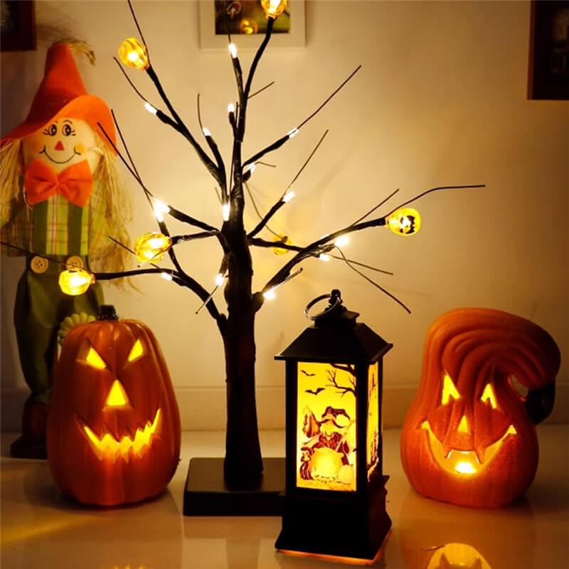 A25F-Halloween Pumpkin Lamp Led Light Up Pumpkin Pumpkin Decor Outdoor Decoration Battery-Powered