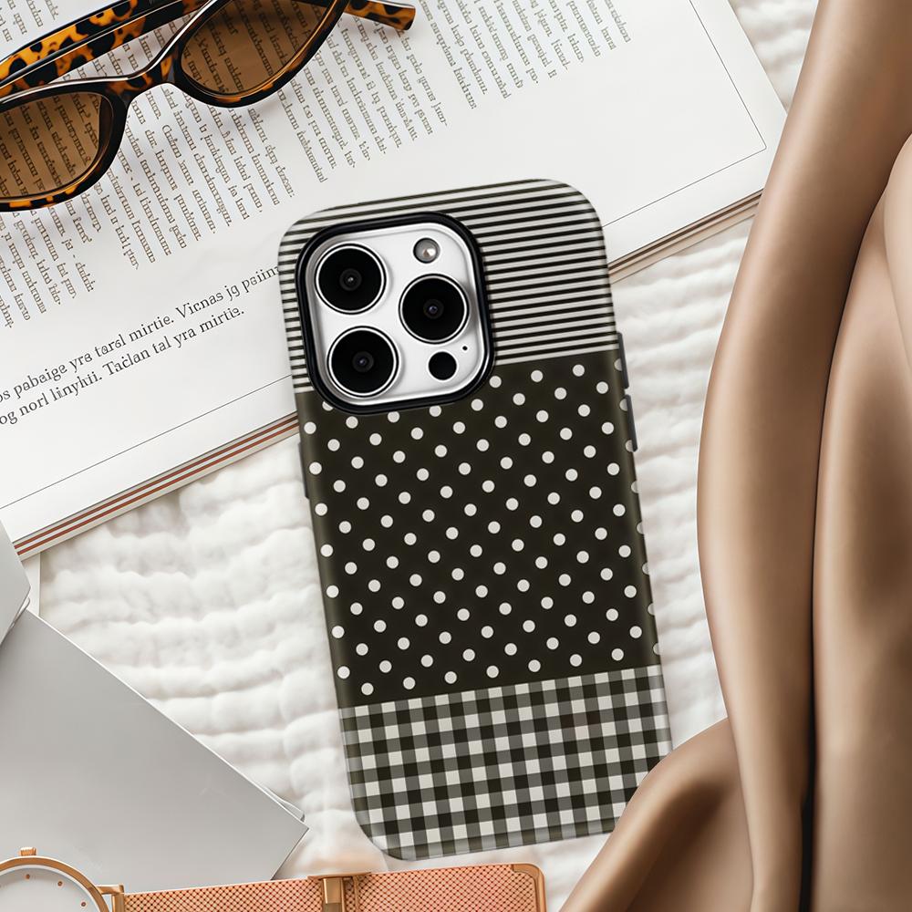 Monochrome Mix Phone Case for IPhone 17 16 15 14 13 Pro Max Plus for Magnetic Single Double-layer Tough Case