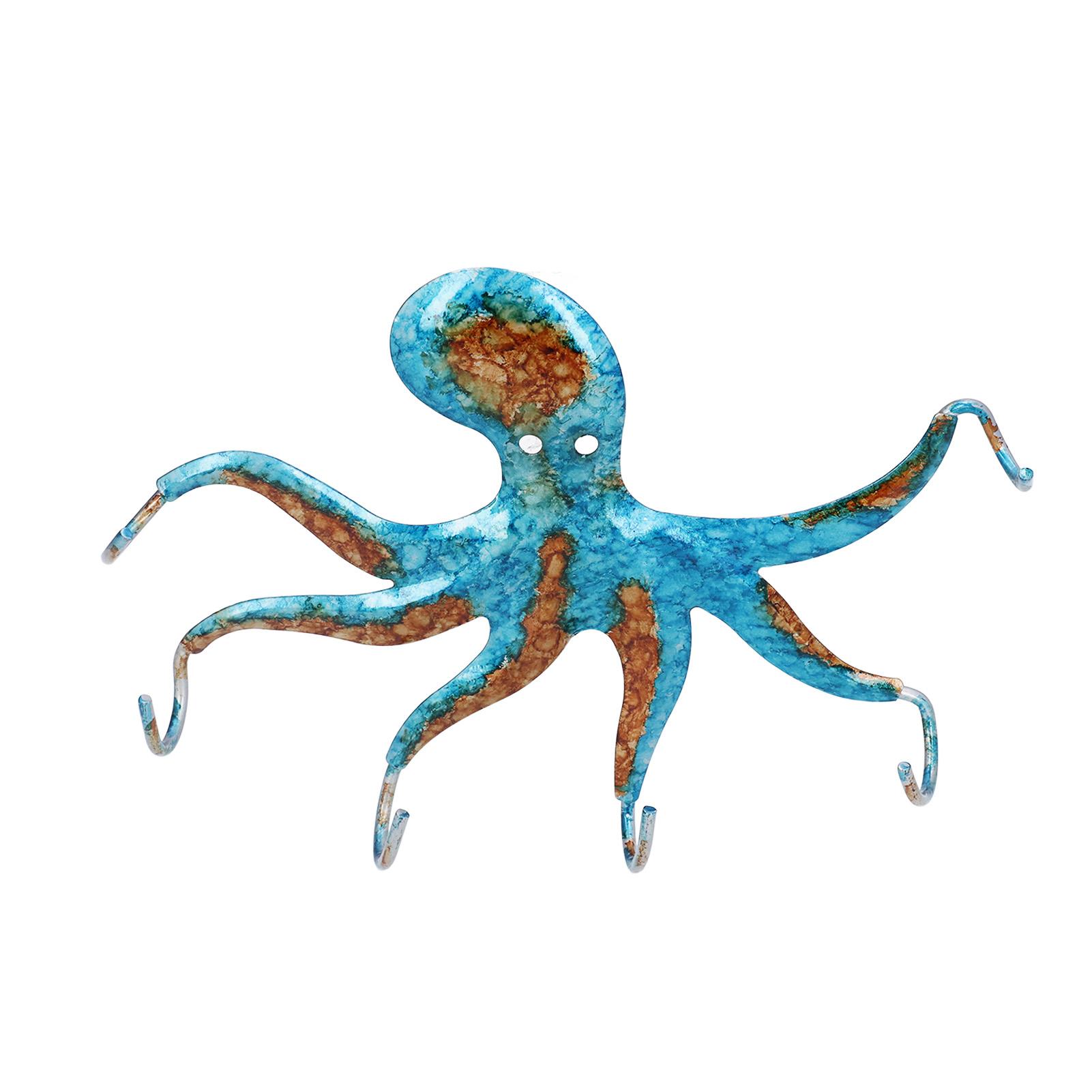 

Octopus Wall Hook Unique Shape Wall Mounted Space Saving Octopus Key Holder for Bedroom Bathroom Kitchen Balcony