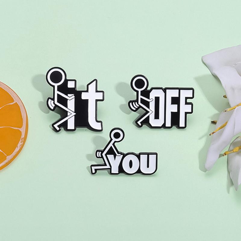 Hey You Dropped This Brain Funny Sarcasm Quotes Enamel Pins Cartoon Character Bob Is No Arms Humor Joke Metal Badge Jewelry Gift