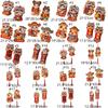 1 Pair 3D Fu Character Door Pendant Traditional 2025 New Year Sticker  Home Living Room Decor