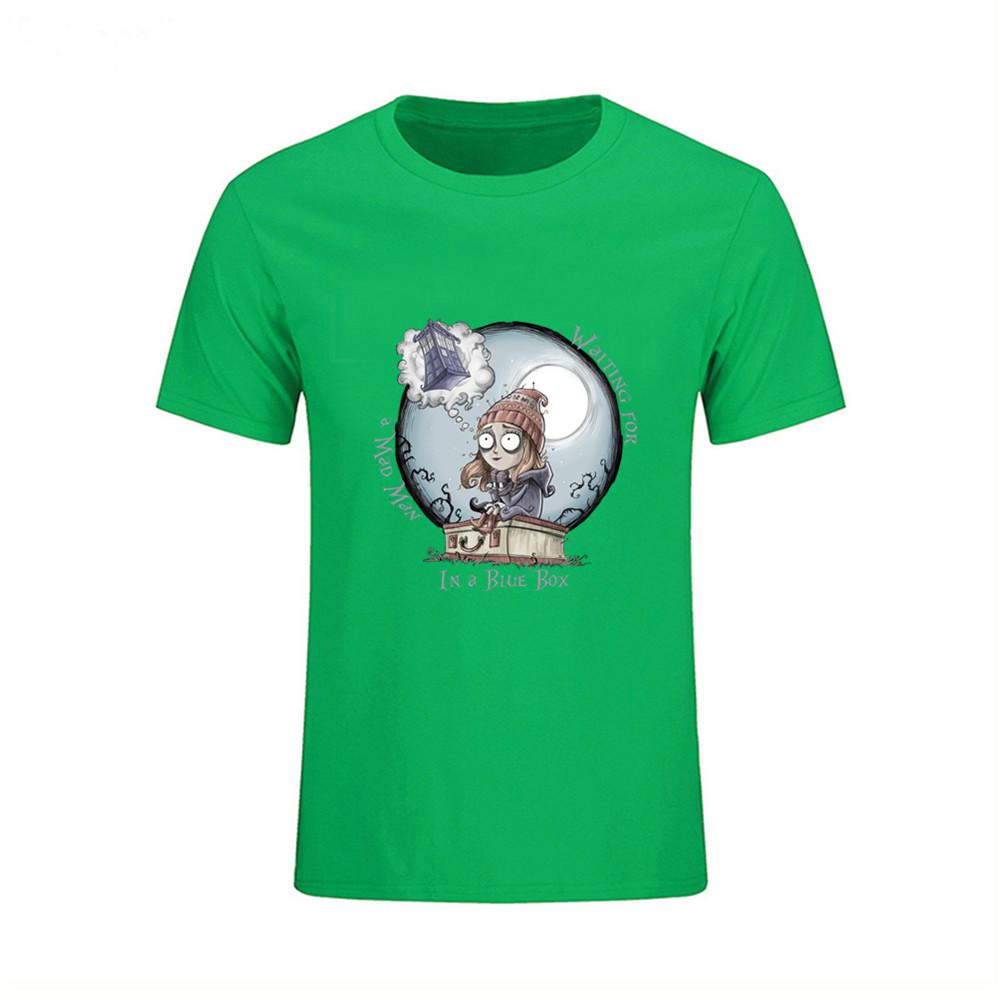 Homme Short Sleeve Tee Shirts The Girl Who Waited Dr Who Men S