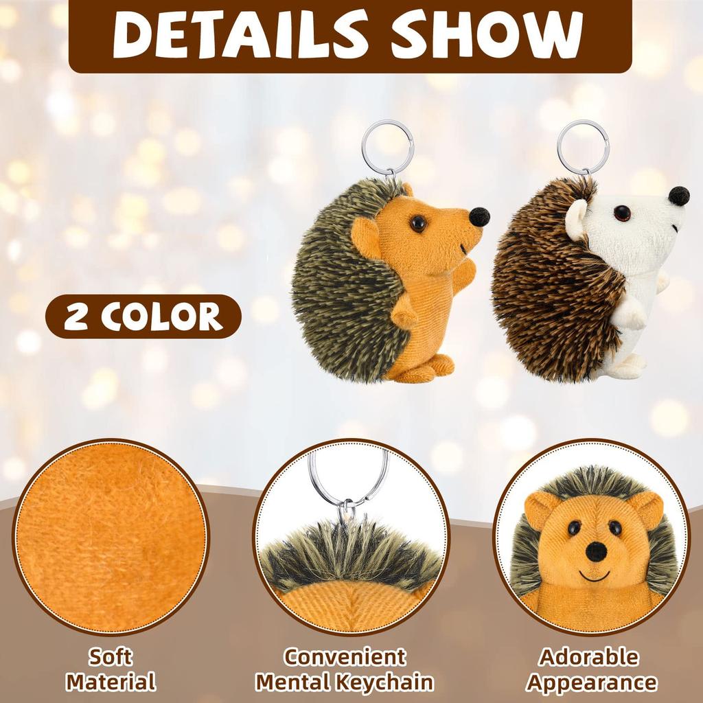 Hedgehog Plush Toy Pendant Doll Cartoon Hedgehog Cute Soft Toy 3.9 Inch