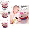 Adorable Bouncing Pig Toy With Plush Fabric And Soothing Music For Baby Toddlers