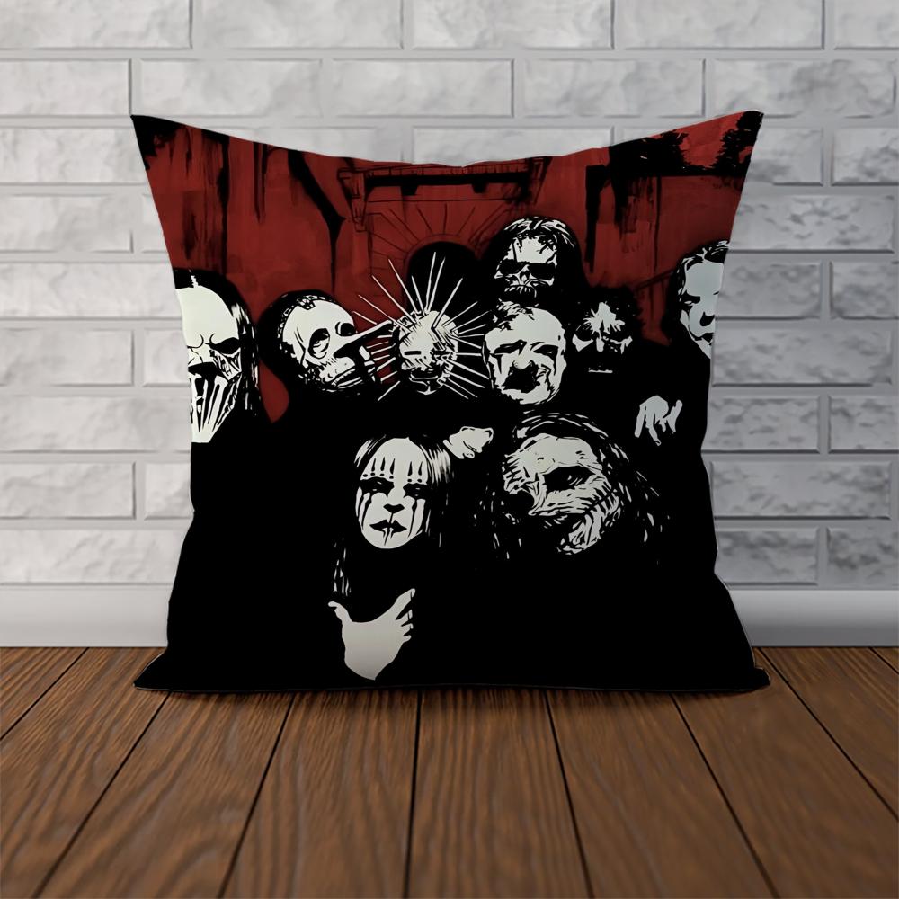 Band SSlipknot Pillow Case For Car Sofa Decorative Home Doublesided Print Plush Square Throw Pillow Cushion Cover