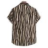 Men S Short Sleeve Loose Fit Striped Shirt