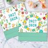 Creative 1117 Desktop Calendar Portable Thick Paper Standing Flip Calendar Yearly Agenda To Do List Time Manegement Organizers