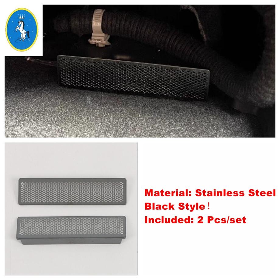 Car Air Outlet Cover Air Exhaust Cover Under Rear Seat Air Exhaust Fit For Mazda CX-50   2024 Black / Silver Accessories