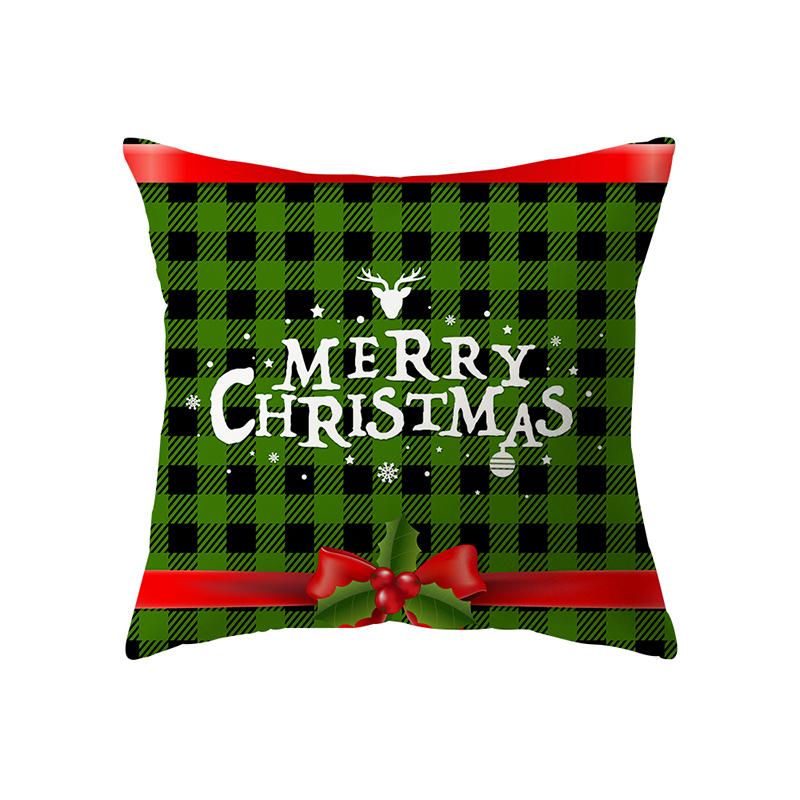 Hjemmedekorasjon Juletema trykt mønster Putetrekk Hjem Stue Sofa Pyntepute Putetrekk