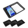 SEIWA Storage Shoe Small 33cm X 24cm X Set of A Versatile Tray for Use In and Tray, Size, (L) (W) 5.5cm (H), Black, 4, IMP316. Cars, Gardening,
