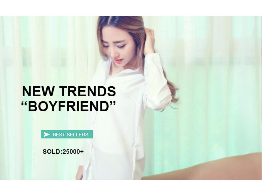 Women's Loose Fit Korean Style White Chiffon Shirt - Spring 2019 Sunscreen Top