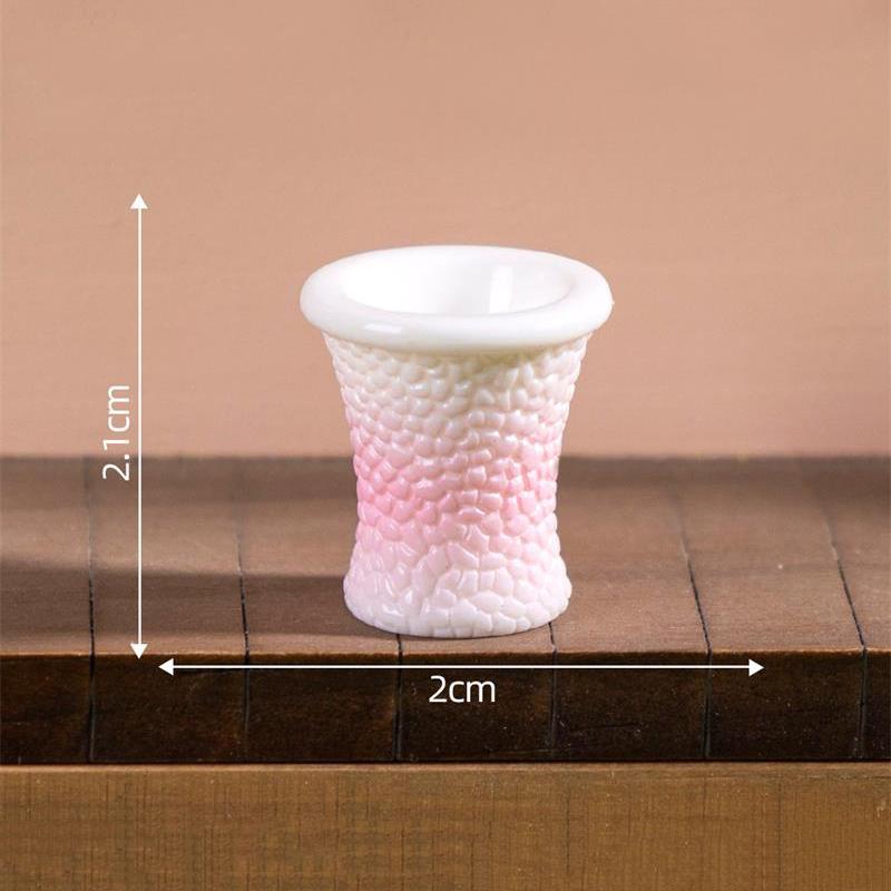 

5 Pcs Cute Dollhouse Miniature Toy Colorful Patterned Vase Model Home Diy Decor Kids Play Toy Micro Landscape Ornaments Gifts