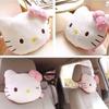 Sanrio Hello Kitty Car Pillow Girl Cartoon Car Neck Support Cervical Pillow Seat Cushion Soft Universal Adjustable Waist Pillows