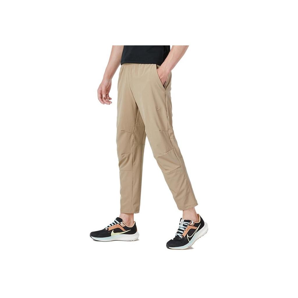 Nike Woven Breathable Solid Color Sports Pants Men Bottoms Beige FB7547-247