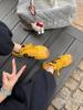 Cowhide version of grape mother, the same leather casual sports shoes, tilted head, contrasting colors, splicing lace-up German training shoes, women'