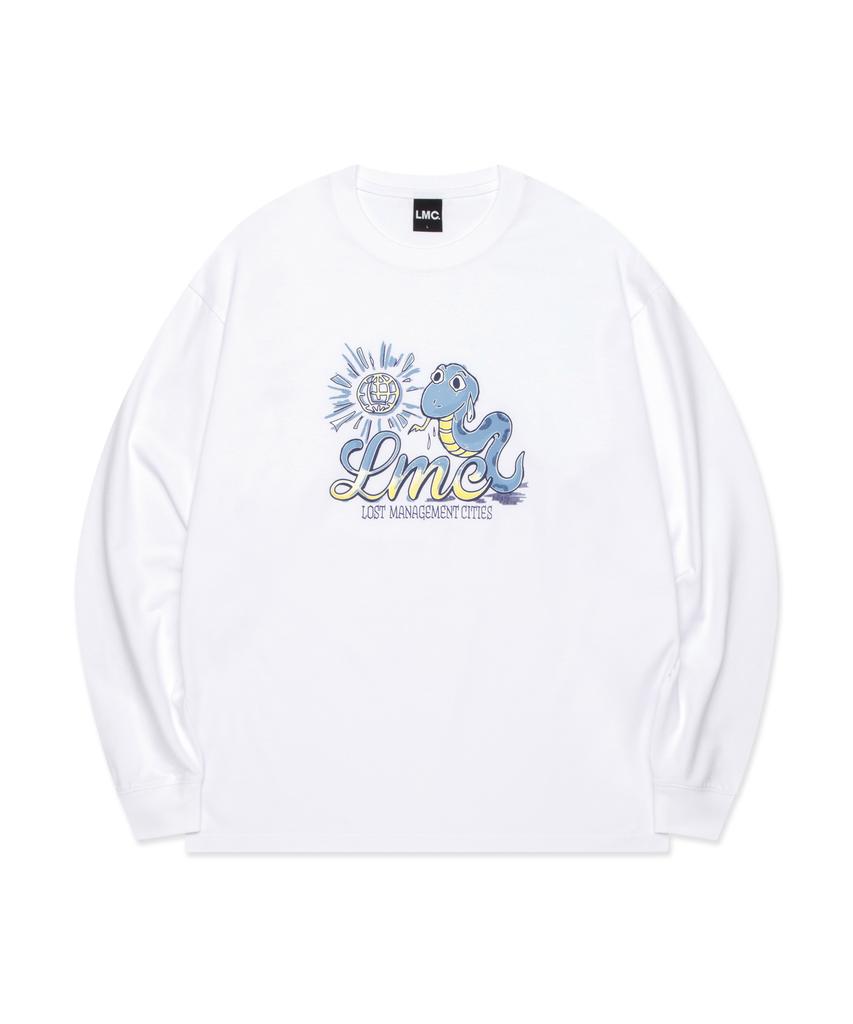 LMC Sun Snake Long Slv Tee White