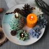 Creative Christmas Flower Silicone Mold Christmas Chocolate Candy Molds Kitchen Cake Baking Decor Tool Household Candle Mould