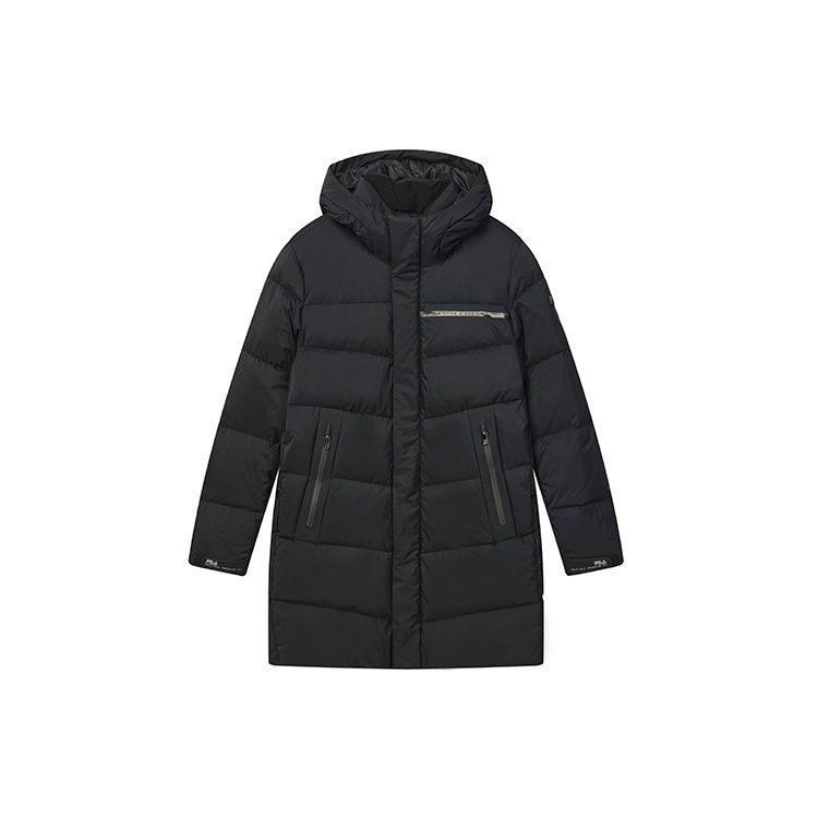 Fila Business Casual Warm Down Jacket Men Outerwear Black F11M247904F-BK