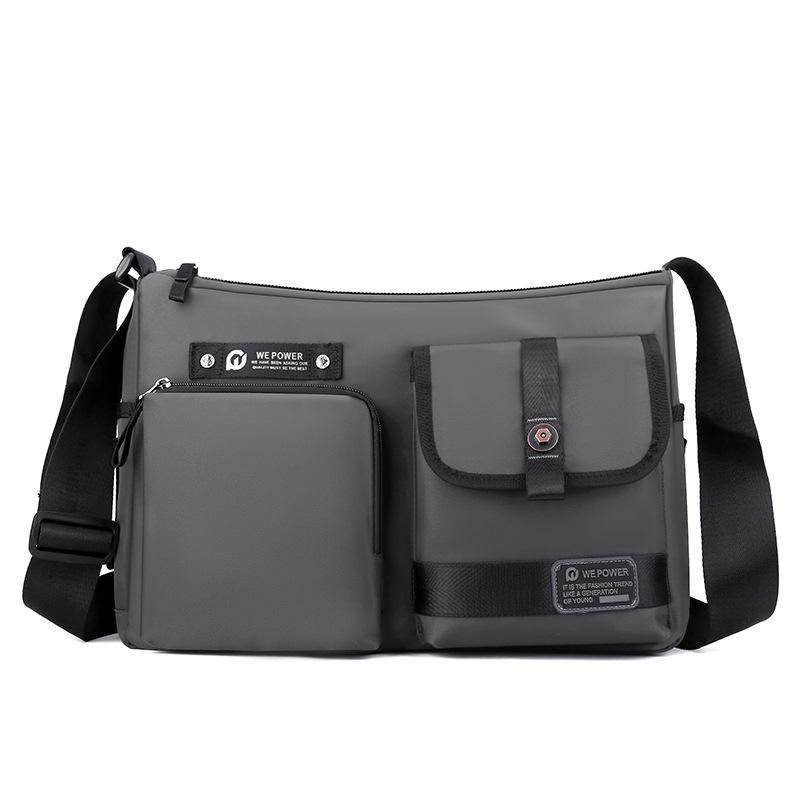 WEPOWER New Men's Satchel Casual Trend Men's Bag Outdoor Backpack Large Capacity Crossbody Shoulder Bag