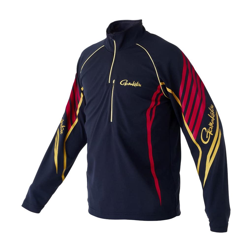 Gamakatsu Kokage Max Zip Shirt GM3697 M Black/Red