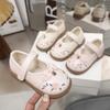 Girls Princess Shoes Hollowed-out Embroidered Children Flat Shoes Non-slip Soft Sole 2025 Brand New Kids Fashion Shoe Pu Leather