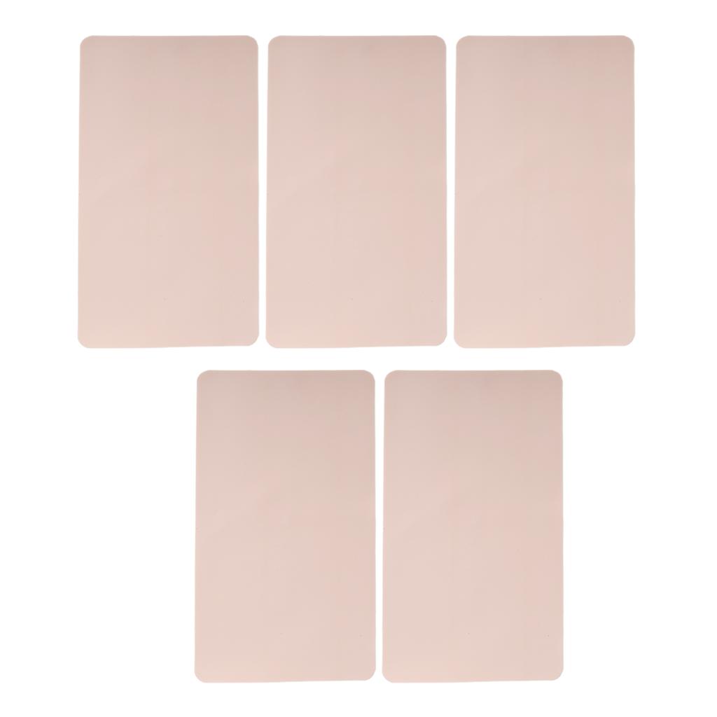 Tattoo Practice Skin Semi Permanent Rounded Pink Lengthened Blank Tattoo Eyebrow Lip Tattoo Silicone Practice Skin