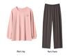 Autumn Pure Cotton Couple's Long Sleeve Pajamas Set for Men and Women