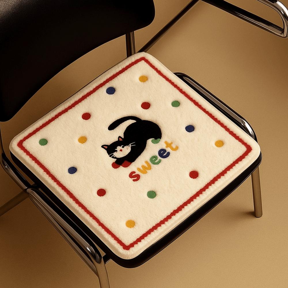 Cartoon Warm Seat Cushion Thick Soft Office Seat Mat Cute Chair Pad  Bedroom