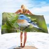 Rare Birds Print Large Oversized Beach Towel Highly Absorbent Microfiber Bath Towel Quick Dry Blanket for Kids and Adults Gift