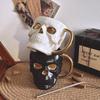 Dark Gothic Style Art Bone Skull Mug High-end Quirky Niche Design Cup Halloween Gift