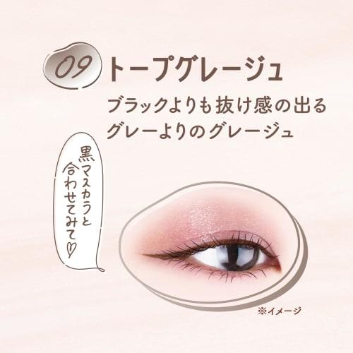 CANMAKE Lasting Liquid Liner 09 Taupe Greige 0.5ml Liquid Eyeliner Extra Fine Brush Quick Dry Hot Water Off
