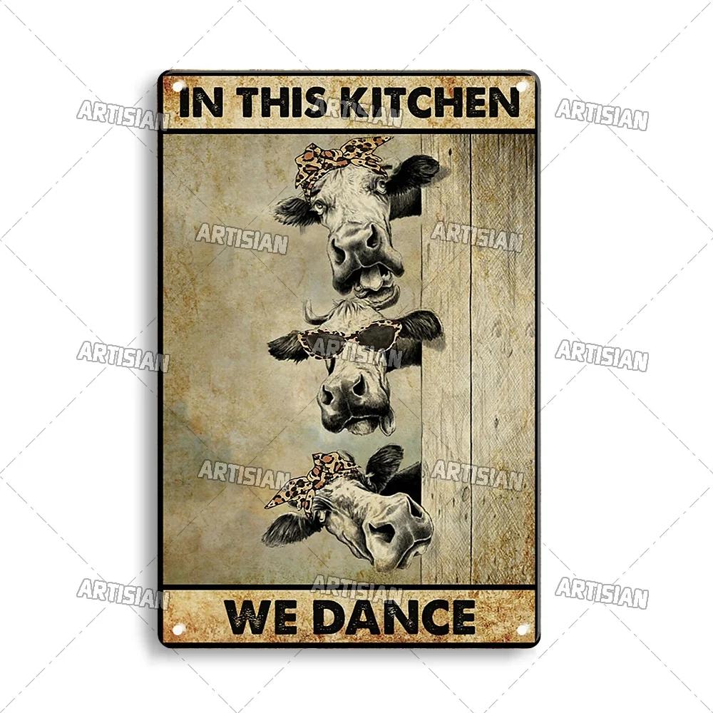 Artisian Kitchen Metal Plate Baking Tin Sign Retro Decorative Poster Wall Decor Garage Bar Pub Club Hotel Kitchen Home Man Cave
