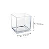 POPETPOP Mini Plastic Fish Bowl for Betta Fish Tanks, Small Fish Bowl, Tank Bowl, Unbreakable Goldfish Bowl