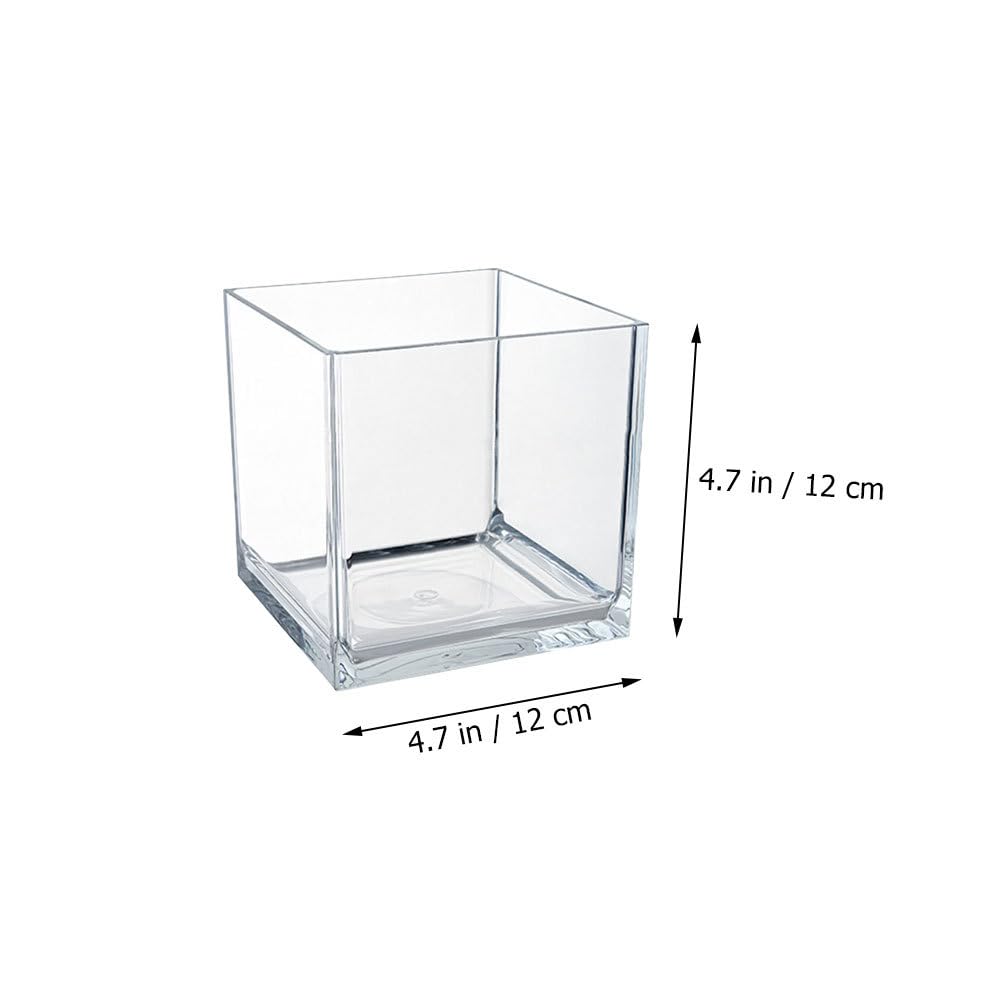 POPETPOP Mini Plastic Fish Bowl for Betta Fish Tanks, Small Fish Bowl, Tank Bowl, Unbreakable Goldfish Bowl