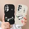Cartoon Cute Panda Soft Phone Cover Case for Samsung Galaxy S21 S25 A26 S23 Plus S22 Ultra S20 FE A25 S24 A36 A54 A35 A34 A24
