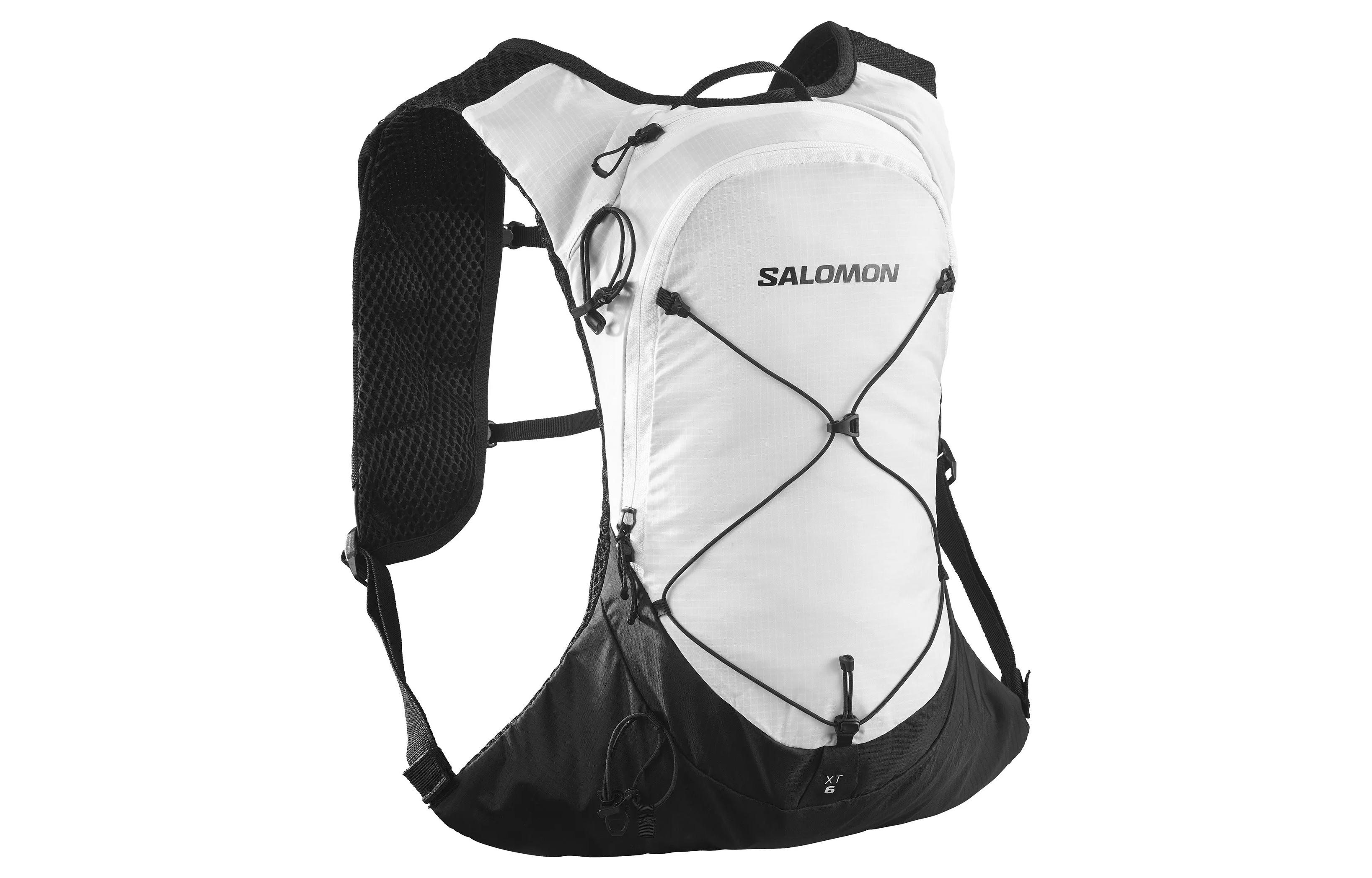 SALOMON 6L Mountaineering Bag Backpack Outdoor Bag Canvas White & Black Unisex LC1764500