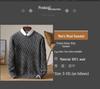 Men's Heavyweight 100% Wool Cable Knit Pullover Sweater