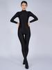 Sexy Women Candy Color Jumpsuit High Elastic Slip Satin Shiny Bodysuit Skinny Slimming Tights Full Body Leotard Shaper Wear