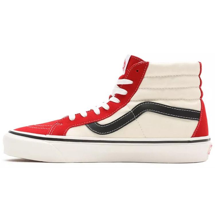 

Vans Sk8-Hi 38 DX Anaheim Factory — кроссовки унисекс бело-красные Og-Red Og-White Og-Black VN0A38GF4UK