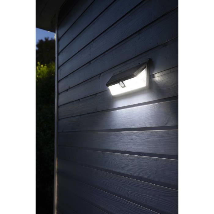 Spot solaire mural - GALIX - G4565 - Très éclairant avec detecteur de presence - 300 Lumens