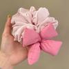 Large Elastic Elastic Fabric Hair Ties Bowknot Hair Scrunchies  High Aesthetic Value