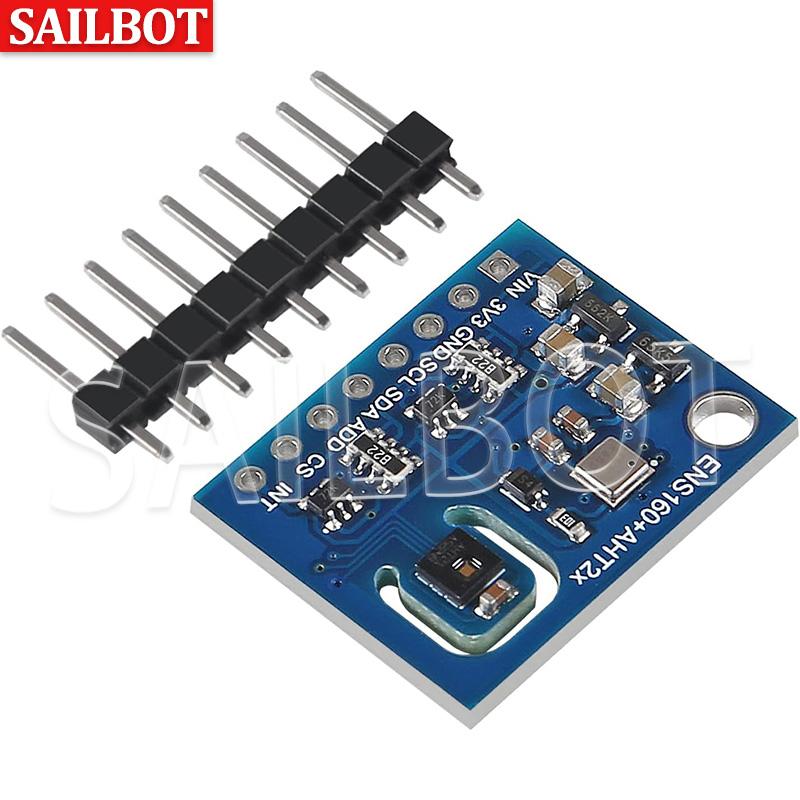

ENS160+AHT21 Датчик вуглекислого газу CO2 eCO2 TVOC якості повітря та температури та вологості Заміна CCS811 для Arduino білий