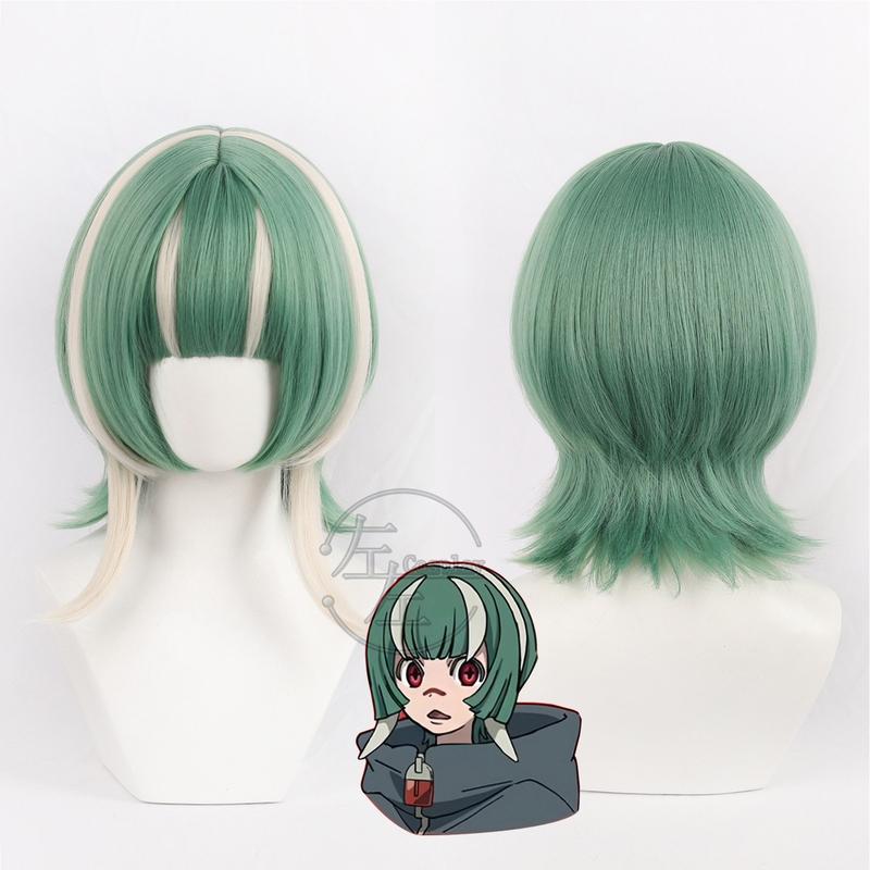 GACHIAKUTA Guita Cosplay Costume BlueJumpsuit Funny Pajamas Anime Game Daily Wear Halloween Embroidery Top Vest Short Wig Set