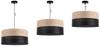 Single Hanging Lamp Classic Oak Veneer Lampshade 44Cm