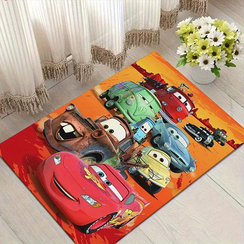 

1pc Cars Pattern Area Rug Soft Flannel Floor Mat for Living Room,Office,Bedroom and Carpet,Sofa Coffee Table Floor Mat 60cm by 90cm