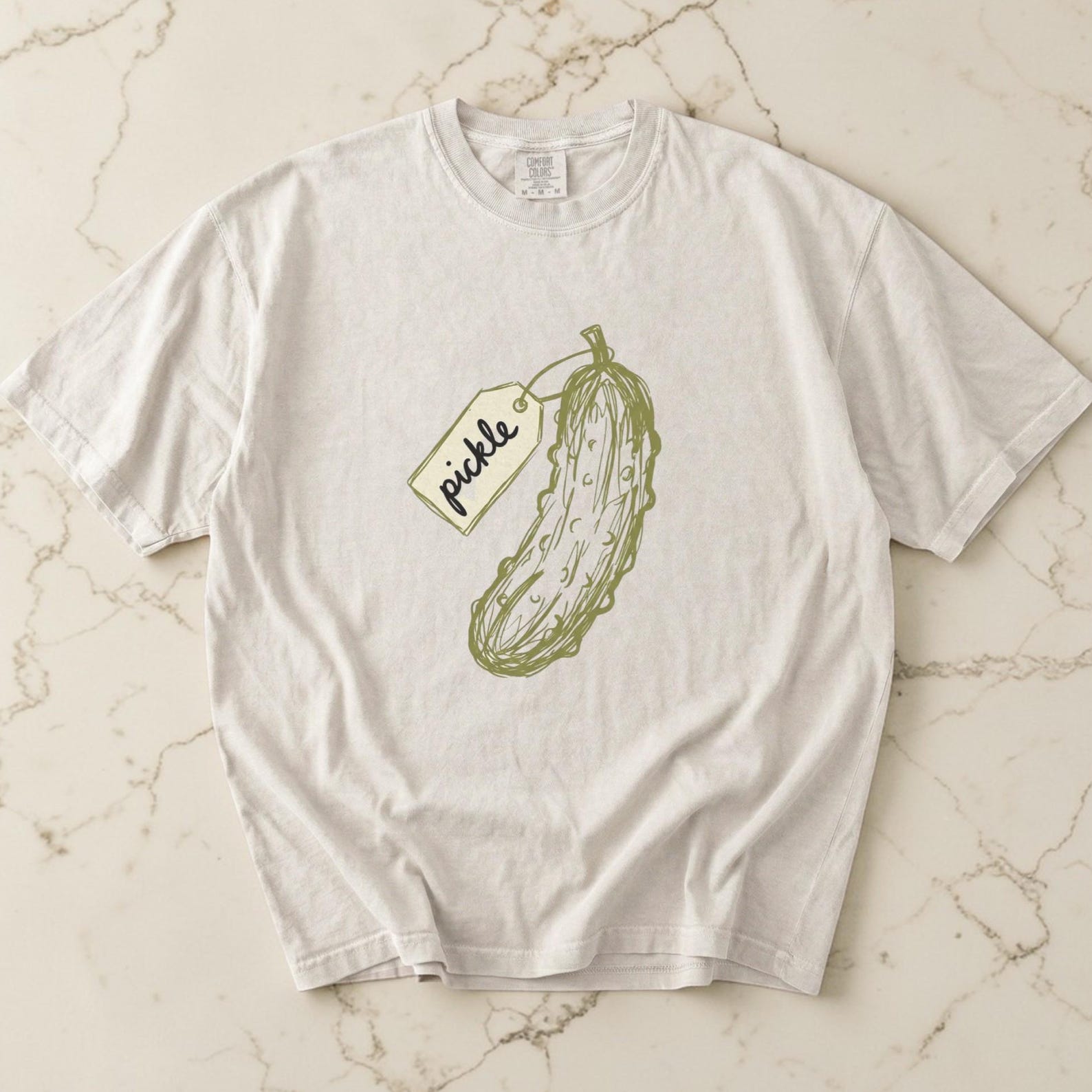 Pickle Shirt, Funny Pickle Graphic Tee, Comfort Colors Unisex T shirt, Pickle Lover Gift, Foodie Tee, Cottagecore Vegetable, Dill Pickle Tee 2XL