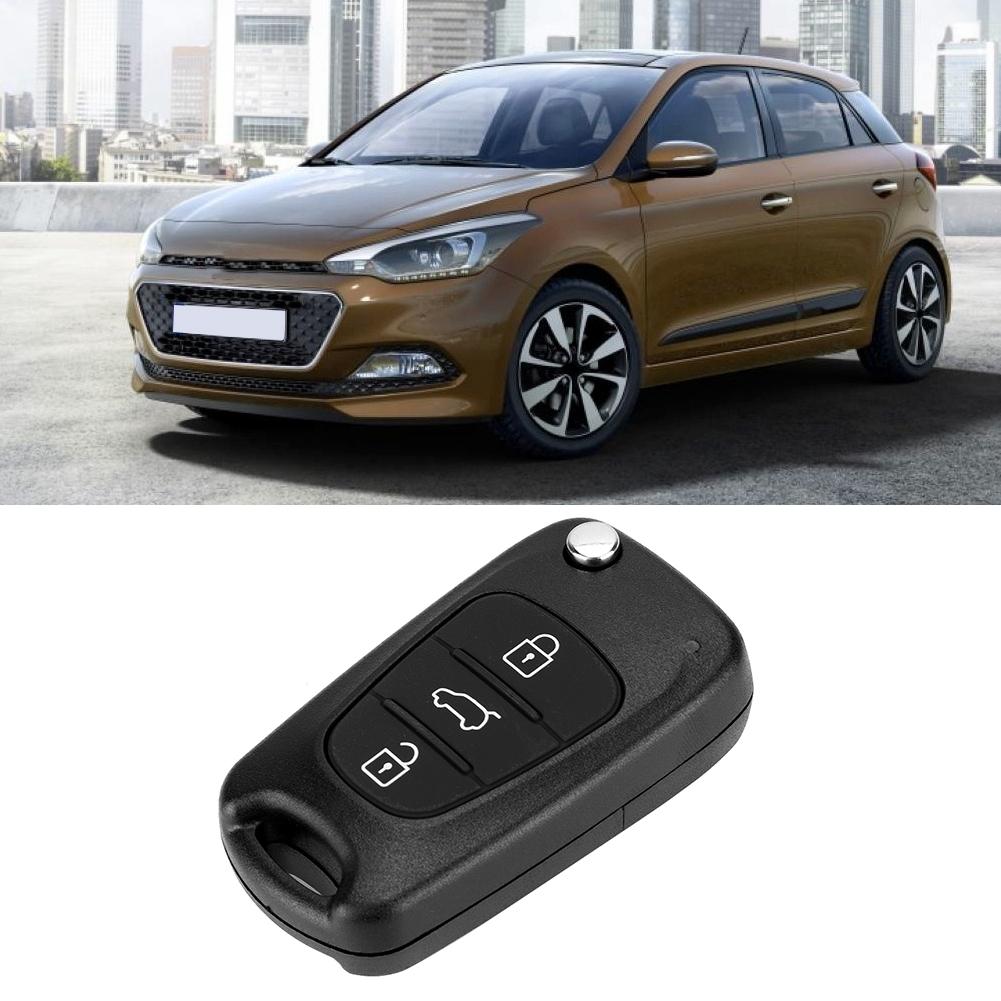 3 Button Car Remote Flip Key Fob Case Protective Cover Shell Fit for HYUNDAI I20 I30