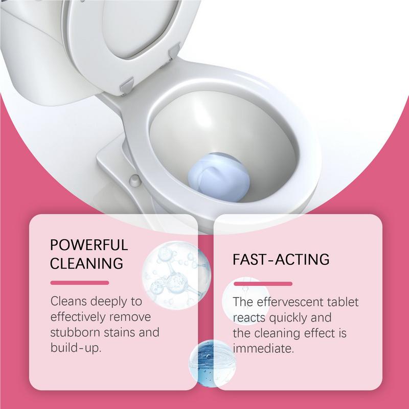 Toilet Bowl Tablets Hard Water Toilet Tablets 12X Powerful Eco-Friendly Long-Lasting Bathroom Cleaning with Odor-Eliminating China Mainland