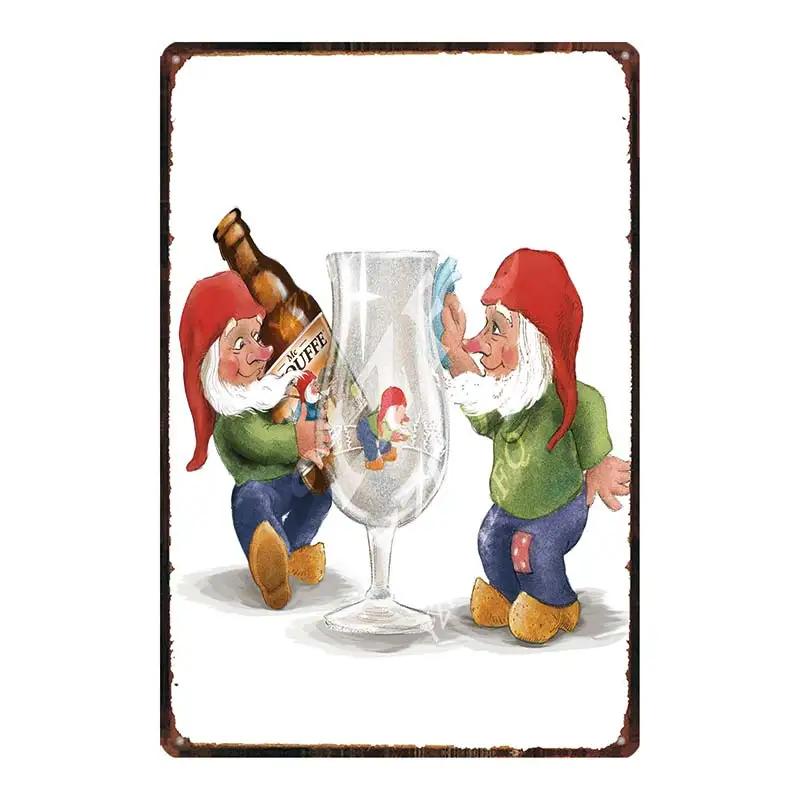 Chouffe Beer Retro Metal Tin Sig Vintage Plate Wall Pub Restaurant Bathroom Decorations For Home Art Decor Iron Poster DU-4910A