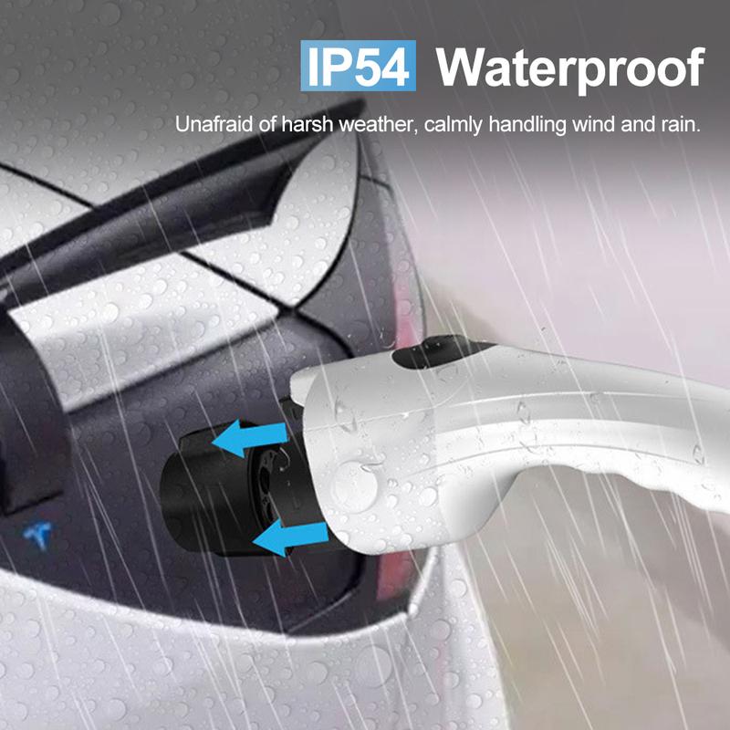 Car Charging Adapter Type1 J1772 To Tesla TS-NACS Socket For EV Electric Vehicle Model X Y 3 S Type 1 Charger 240V AC 80A IP54